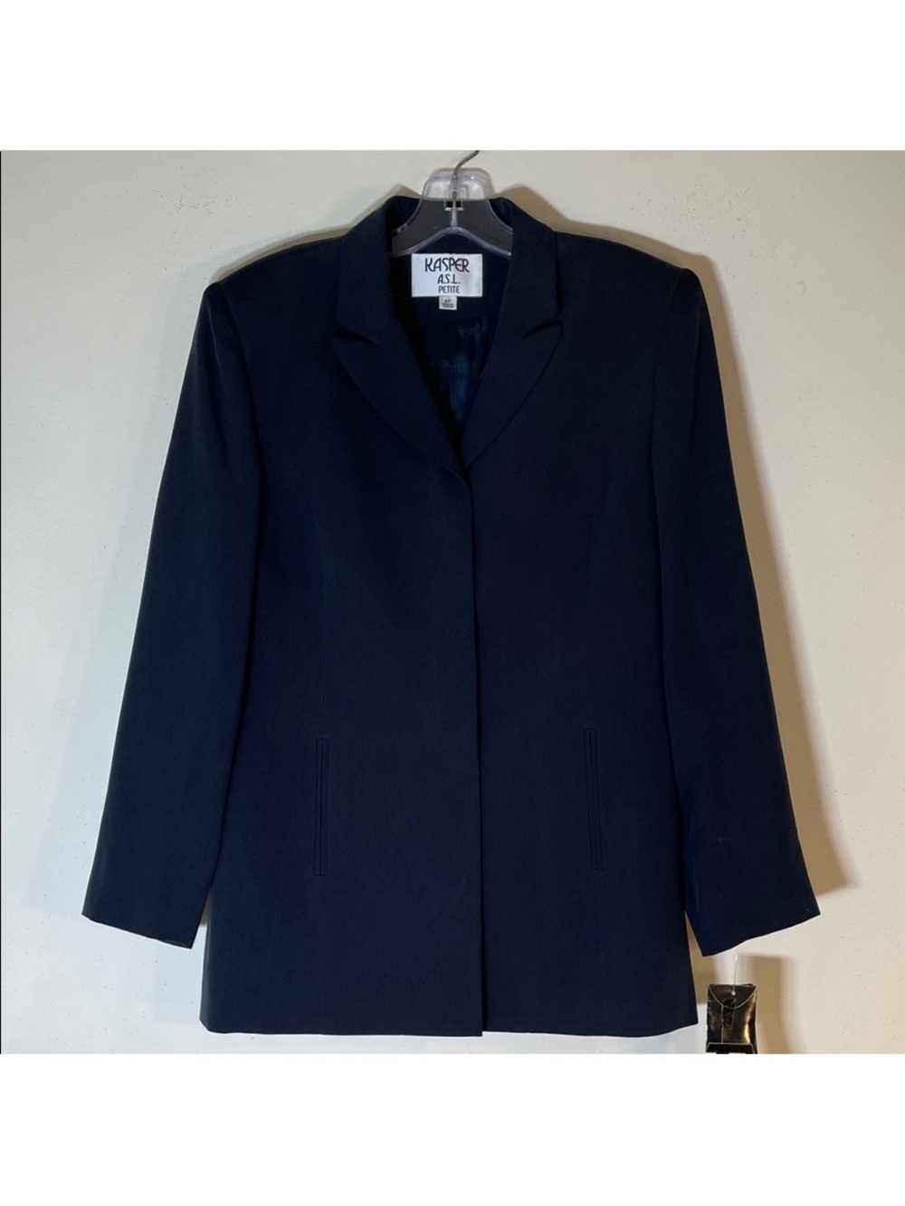 KASPER ASL 100% Silk Indigo Jacket. 6P. NWT. $250!